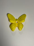 Oversized Straw Topper - Yellow Butterfly