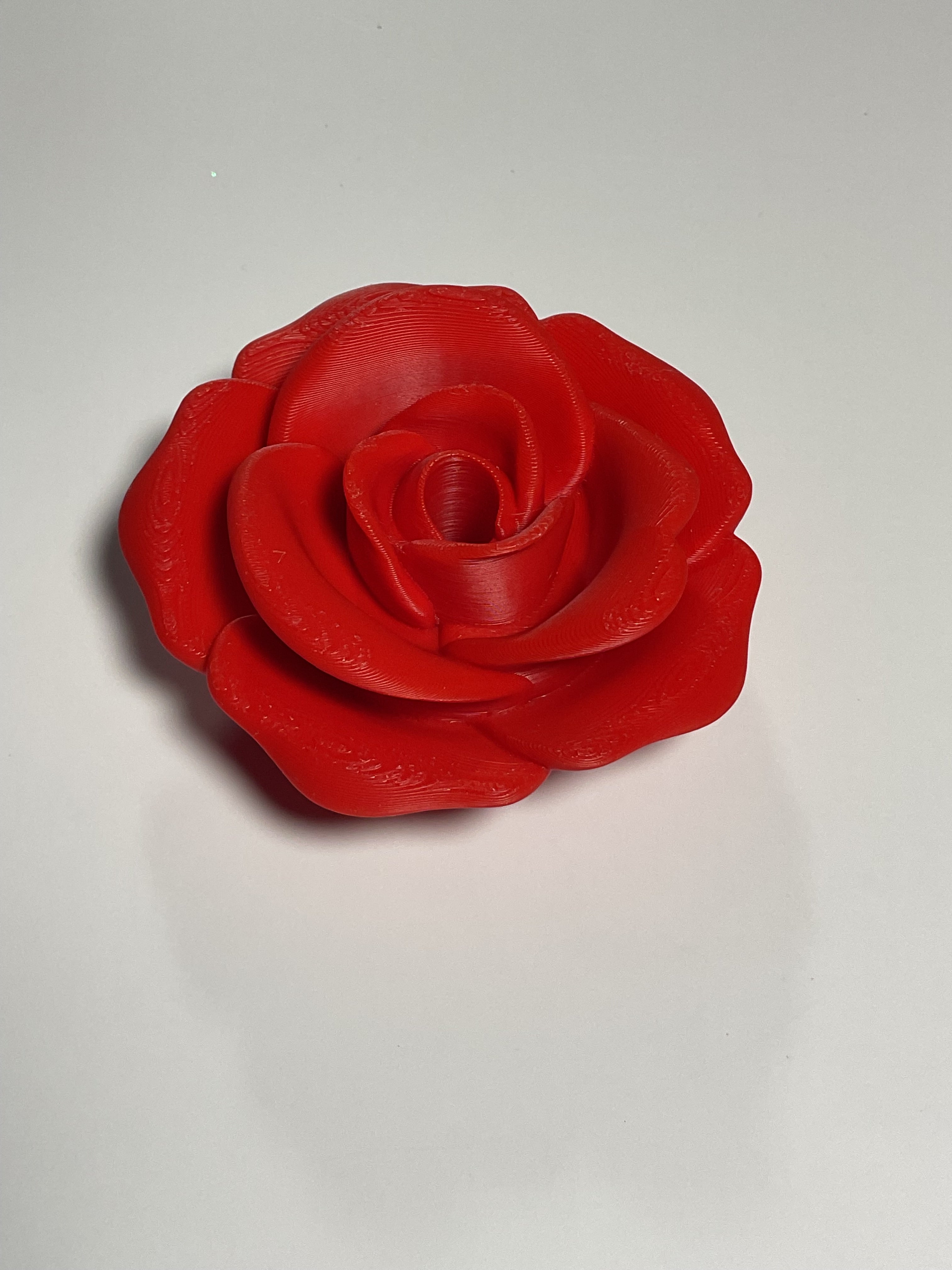 Oversized Straw Topper - Red Rose