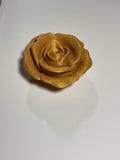 Oversized Straw Topper -Gold Rose