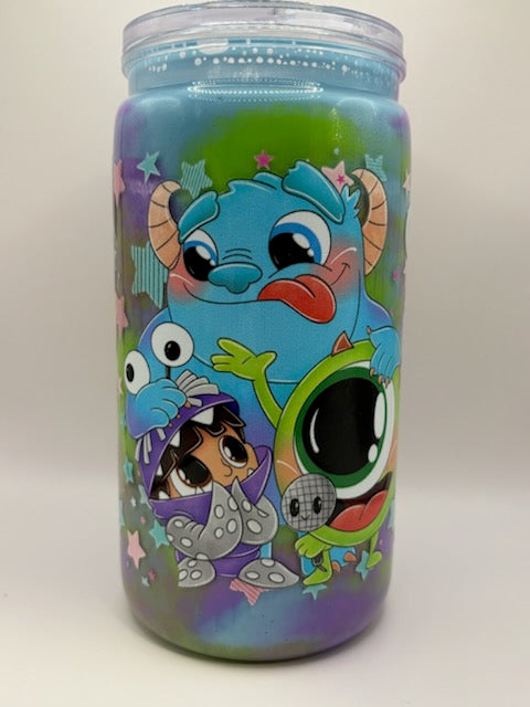 Pre-made Design - 16oz Acrylic Paint(Monsters Inc)