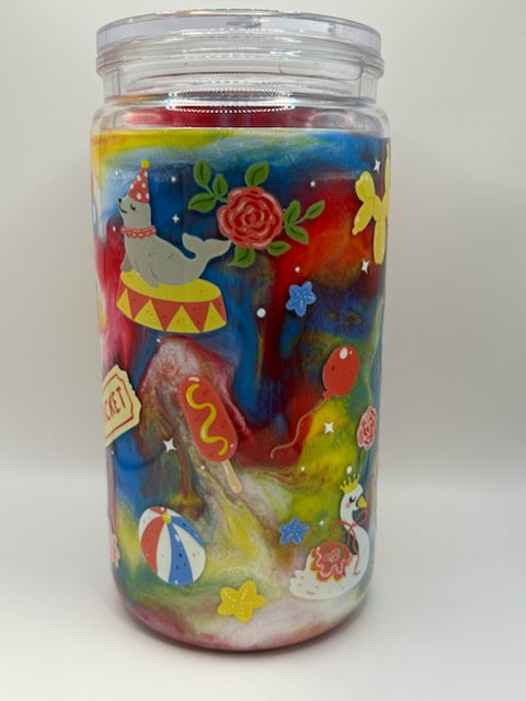 Pre-made Design -  16oz Acrylic Paint(Circus)