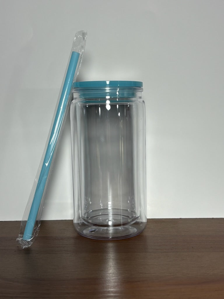 16oz Acrylic Non-Tapered Snowglobe