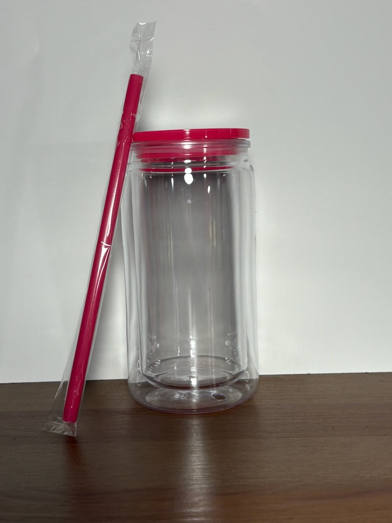 16oz Acrylic Non-Tapered Snowglobe