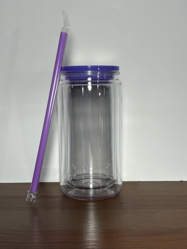 16oz Acrylic Non-Tapered Snowglobe