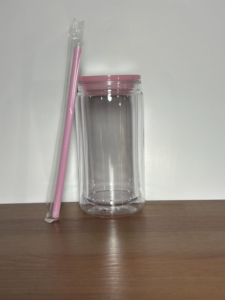 16oz Acrylic Non-Tapered Snowglobe