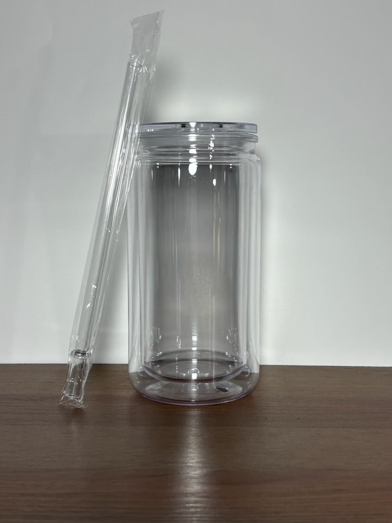 16oz Acrylic Non-Tapered Snowglobe