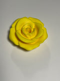 Oversized Straw Topper - Yellow Rose