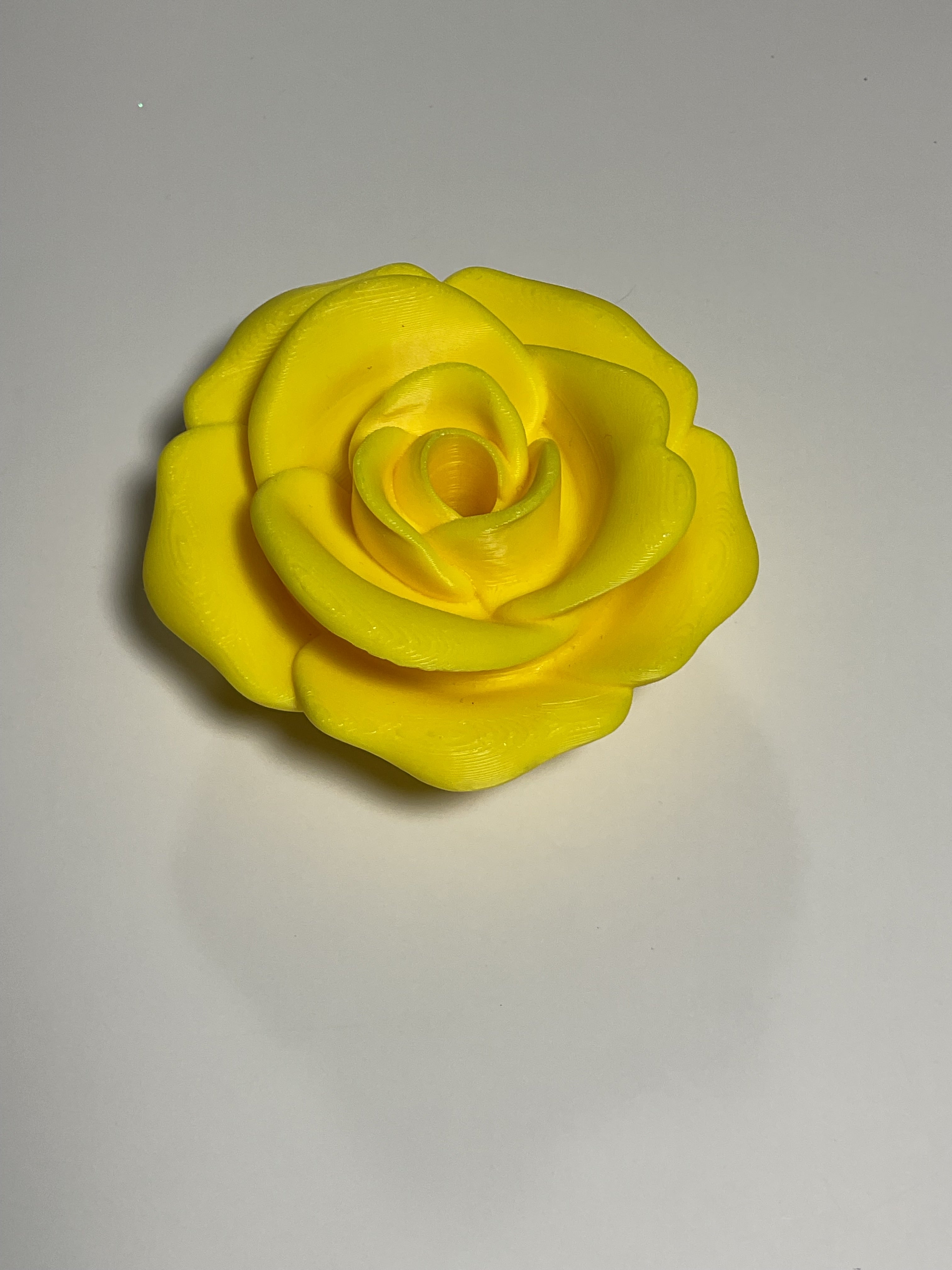 Oversized Straw Topper - Yellow Rose