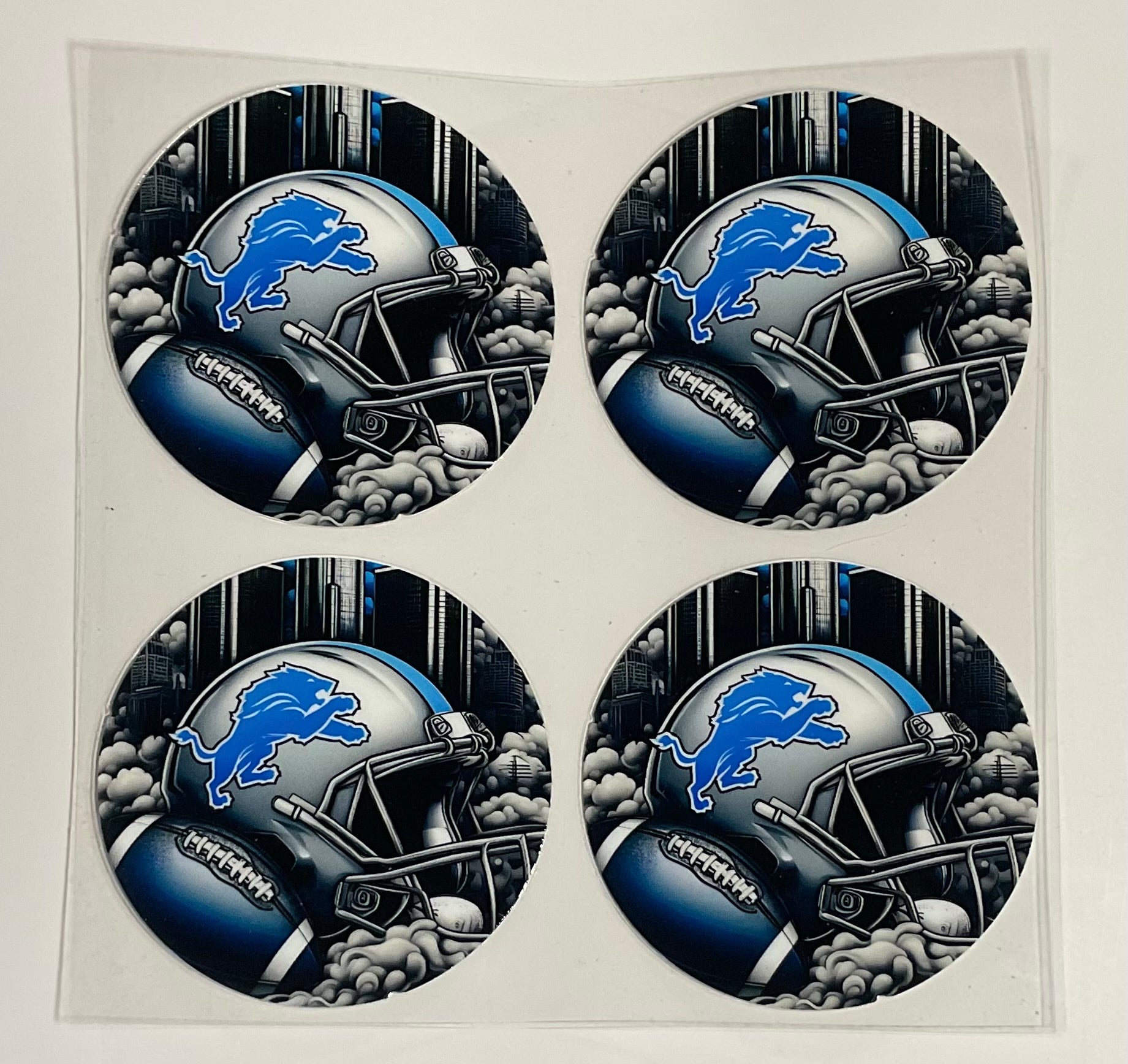 Decal - 4 Football Coasters