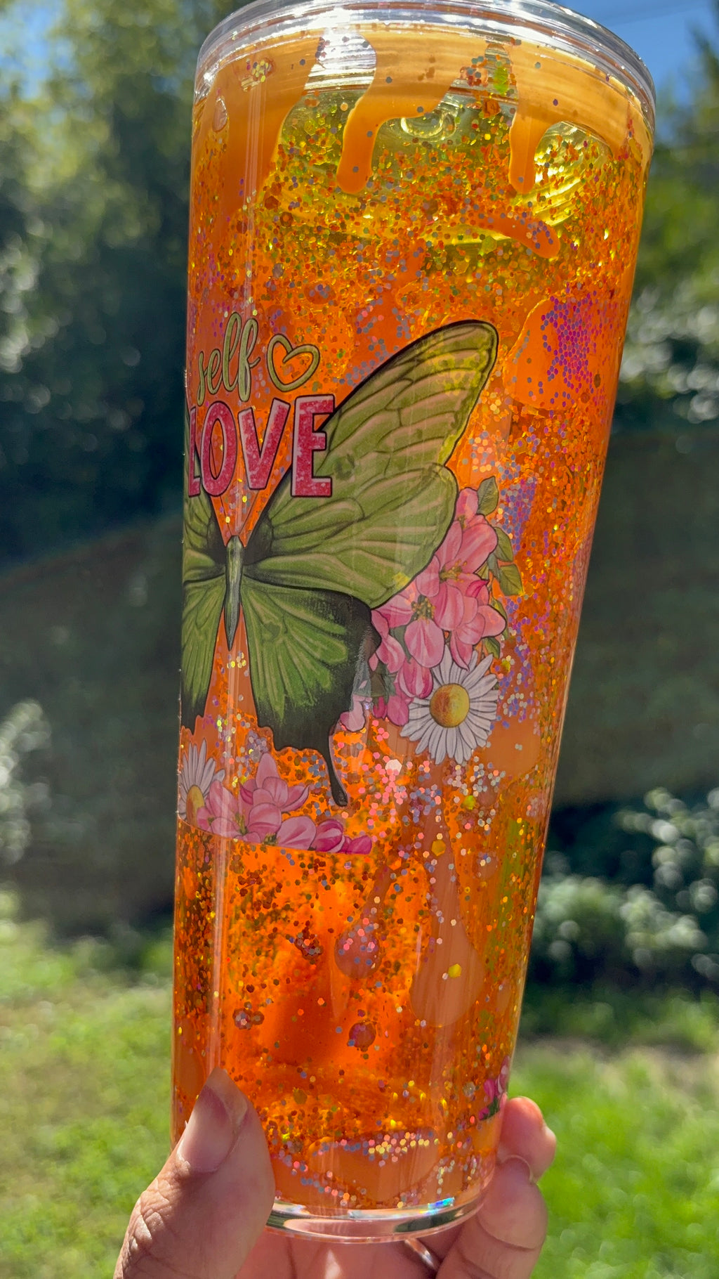 Pre-Made - 24oz Dual Lava- Self Love Butterfly