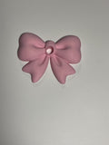 Oversized Straw Topper - Pink Bow