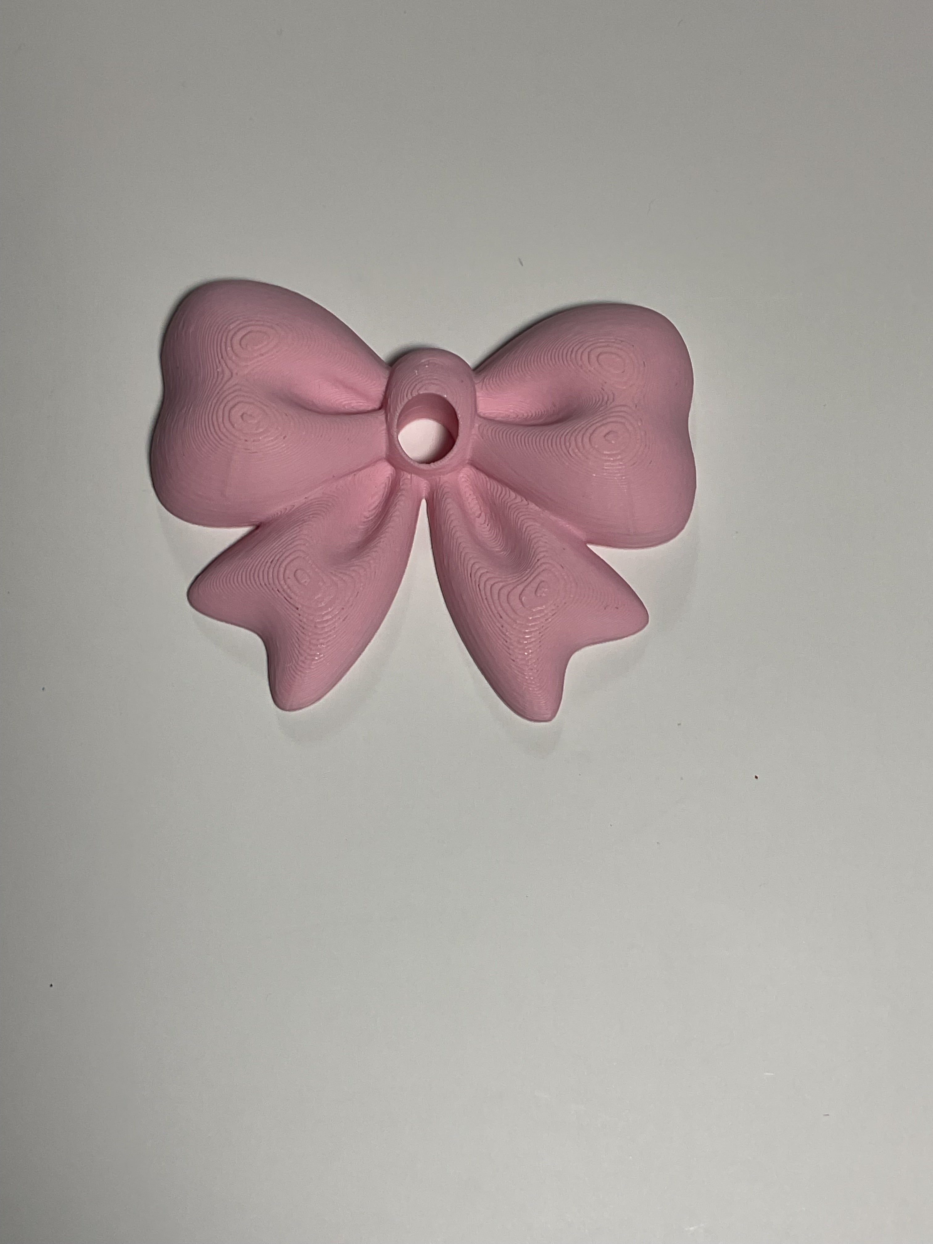 Oversized Straw Topper - Pink Bow