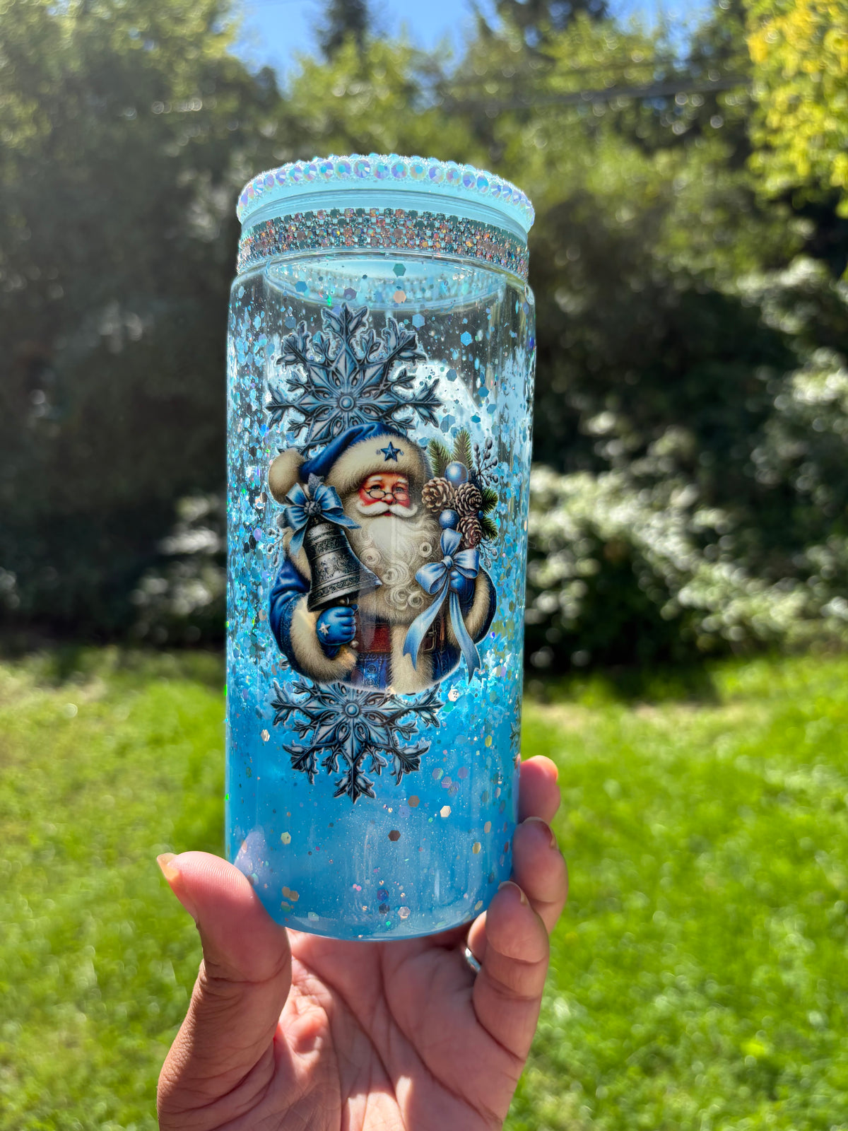 Pre-Made - 20oz Blue Christmas(lava)