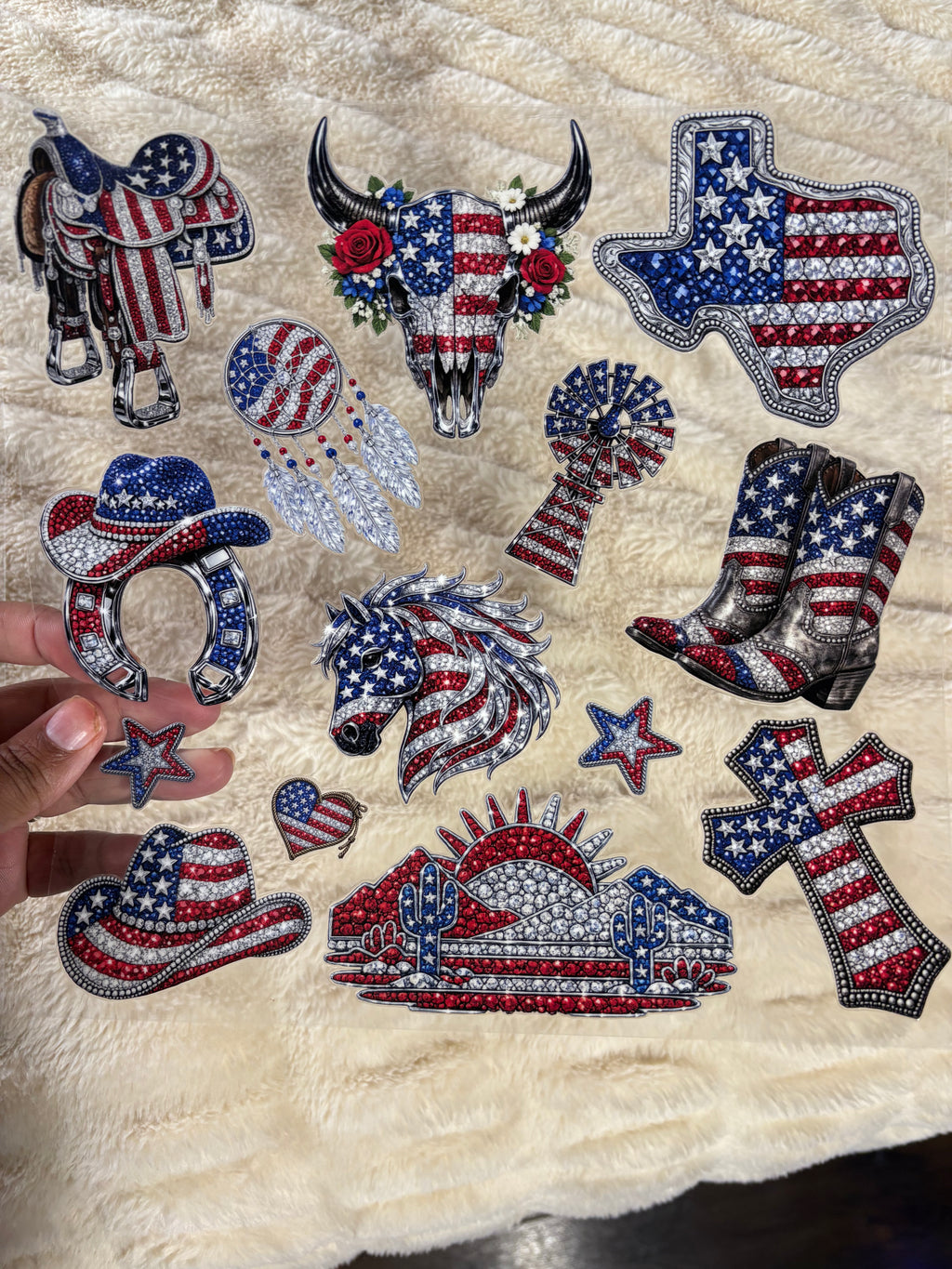 Western - Red,white, blue