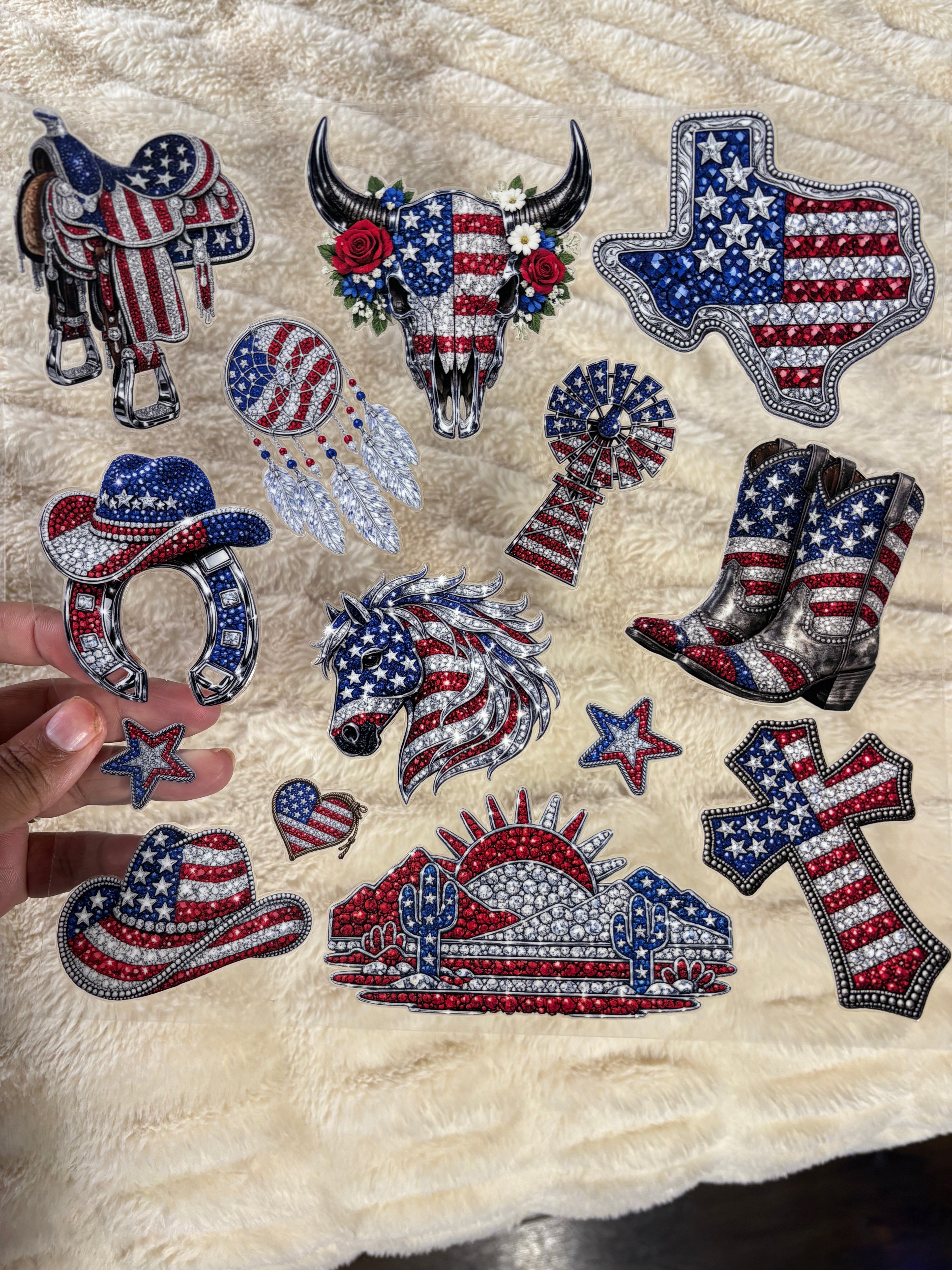 Western - Red,white, blue