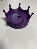 Oversized Straw Topper - Purple Crown