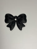 Oversized Straw Topper - Black Bow