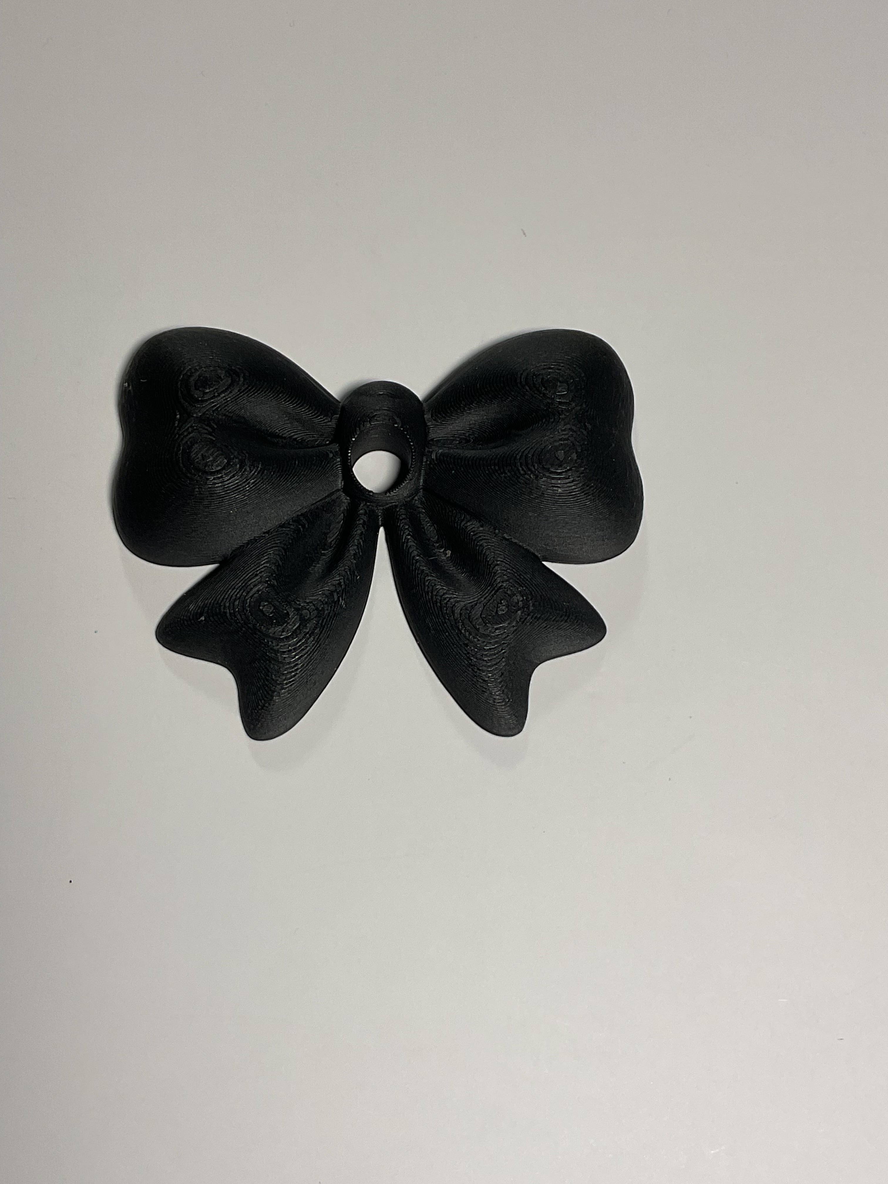 Oversized Straw Topper - Black Bow