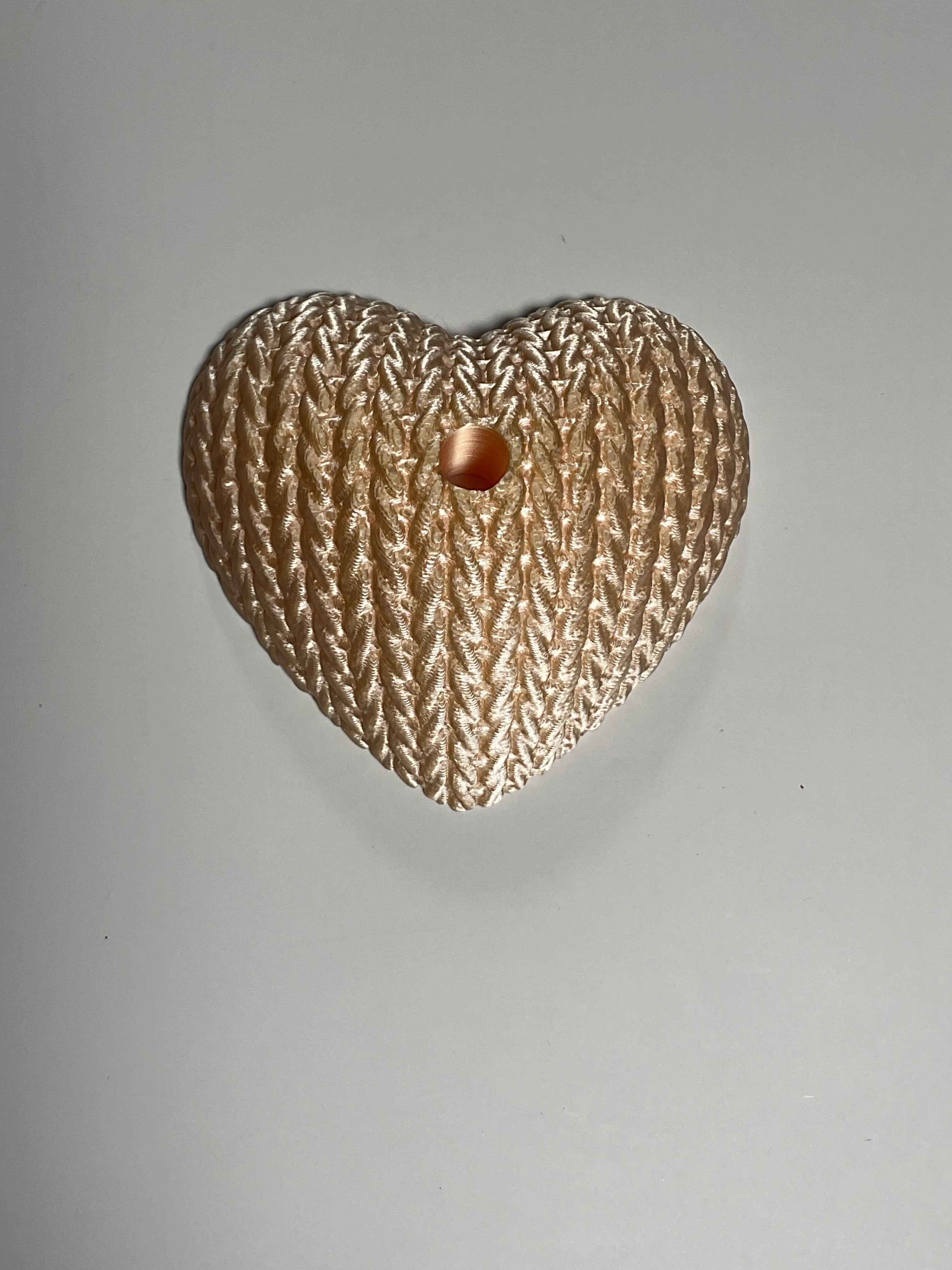 Oversized Straw Topper - Gold Heart