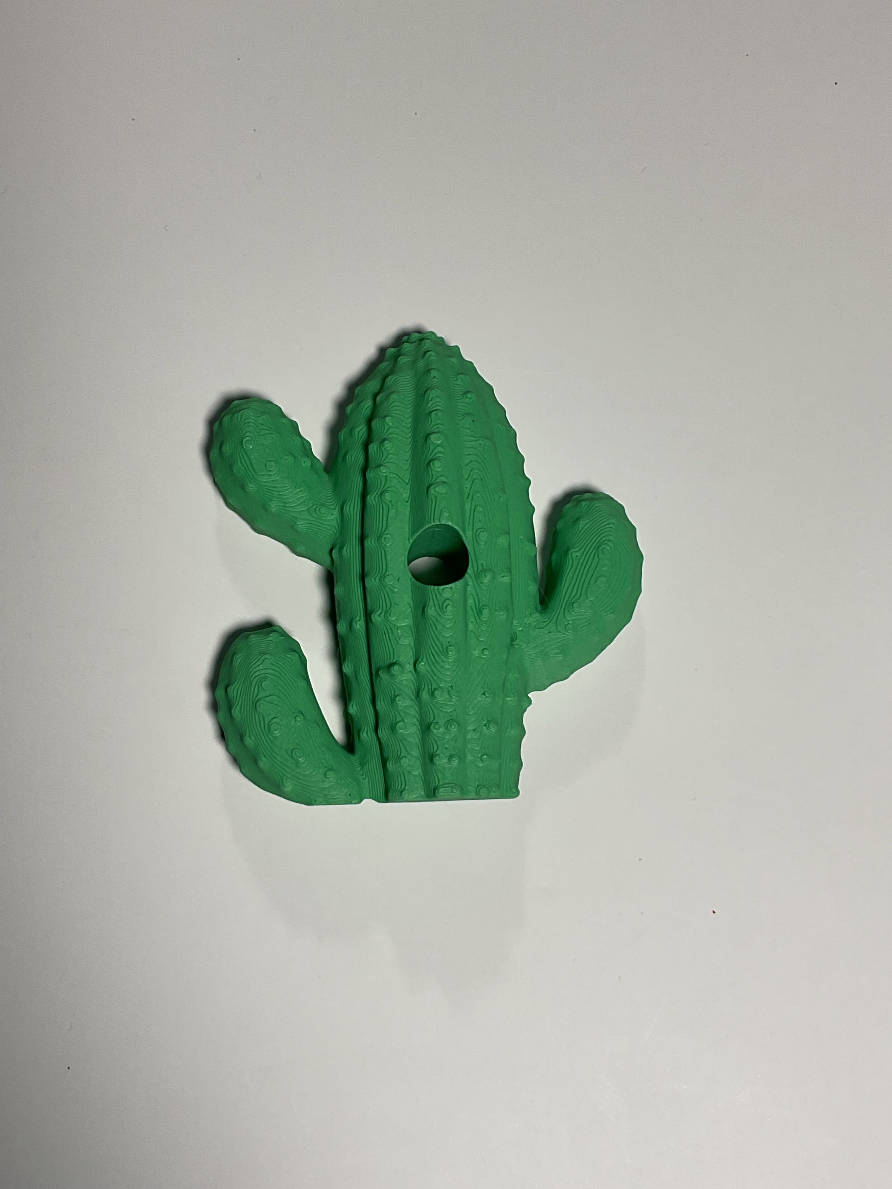 Oversized Straw Topper - Light Green Cactus