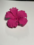 Oversized Straw Topper - Pink Hibiscus