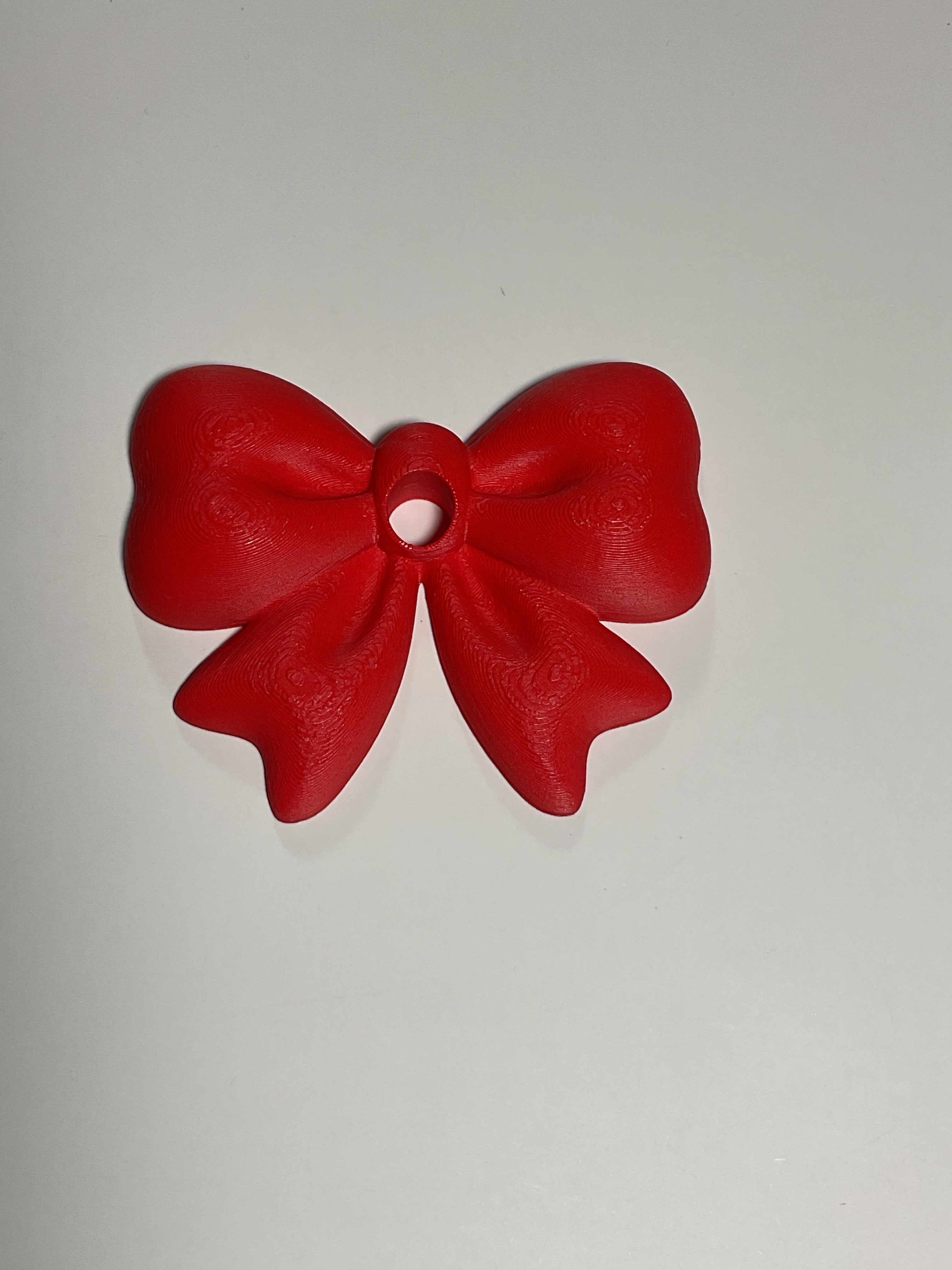 Oversized Straw Topper - Red Bow