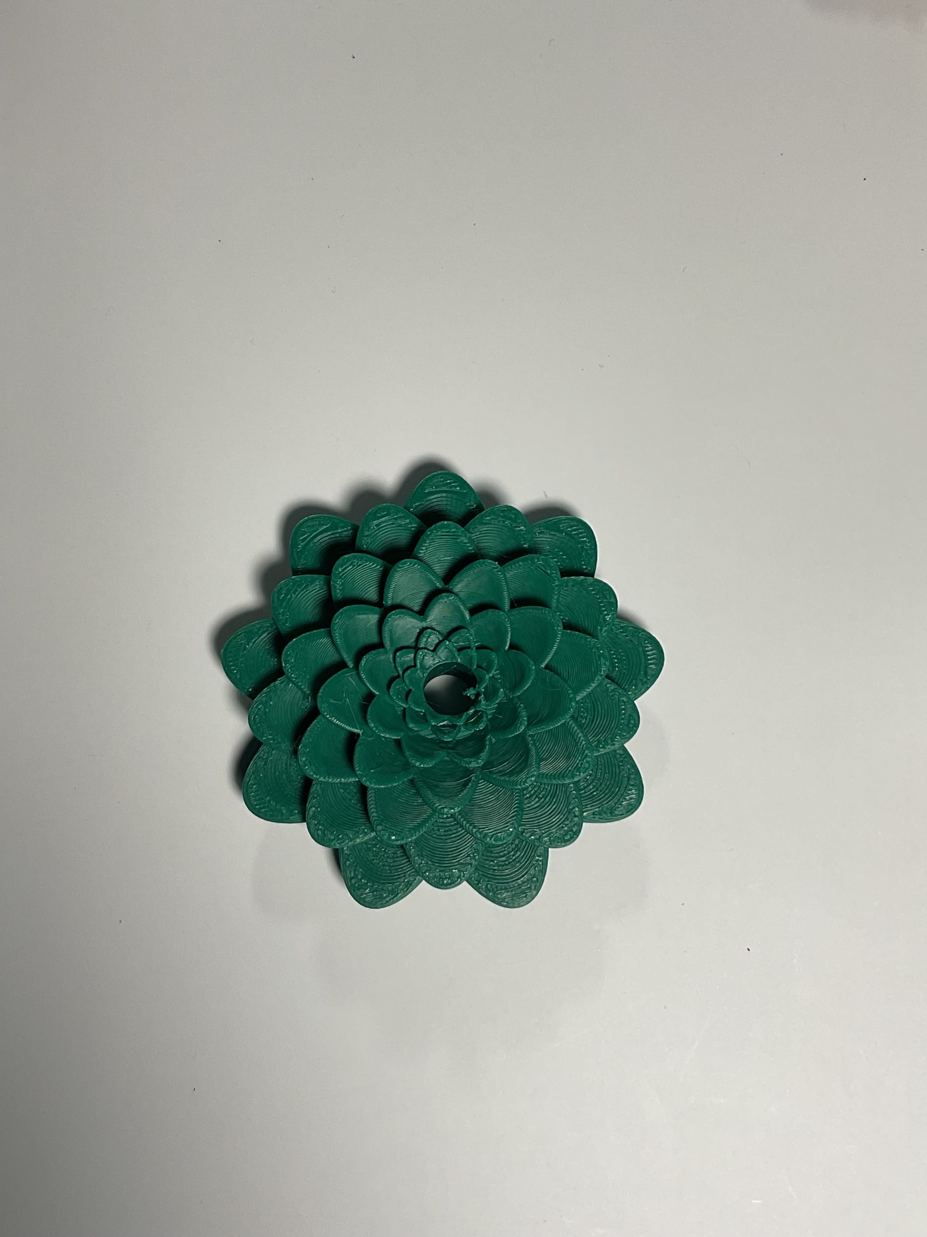 Oversized Straw Topper - Dark Green Succulent