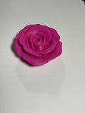 Oversized Straw Topper - Hot Pink Rose