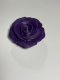 Oversized Straw Topper - Deep Purple Rose