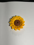 Oversized Straw Topper - Sunflower