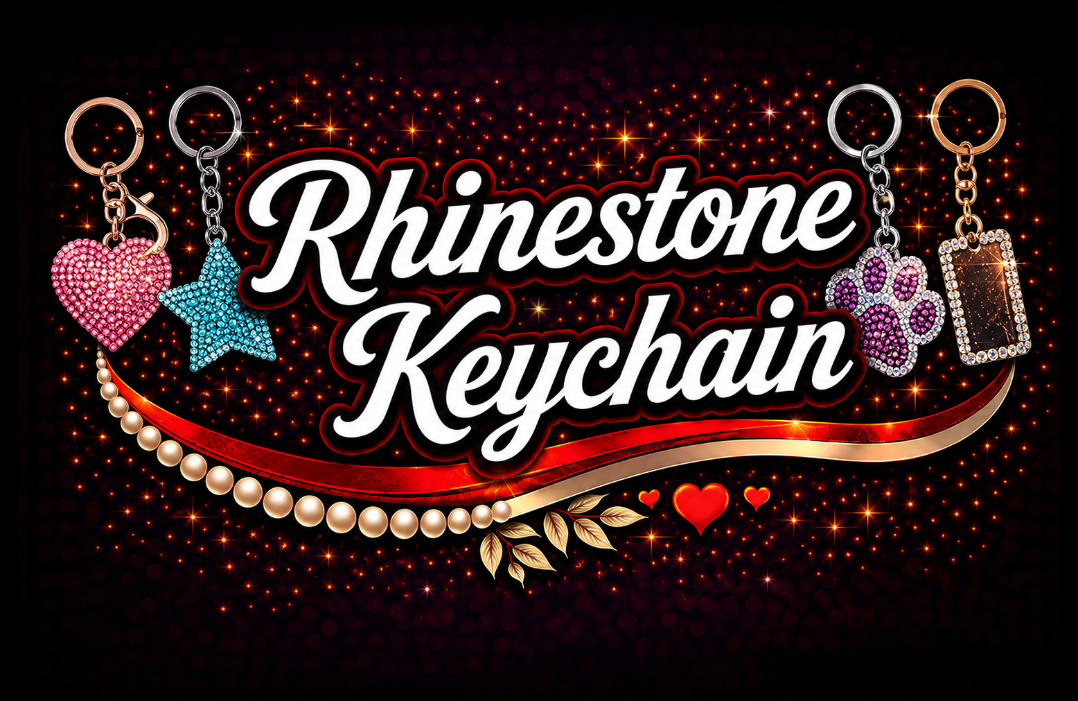 ✨ Rhinestone Keychains ✨