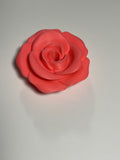 Oversized Straw Topper - Pink Rose