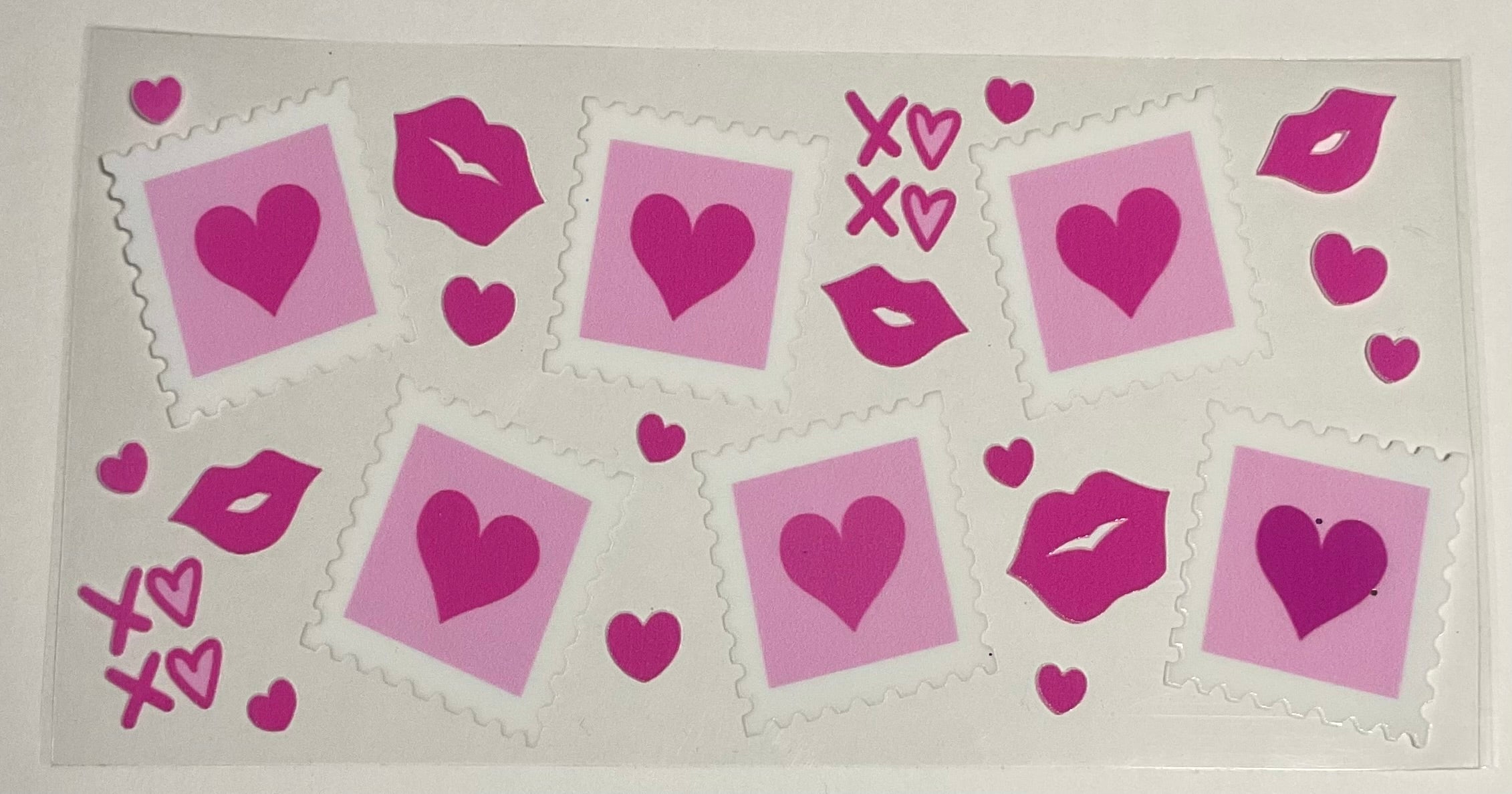 Pink Hearts Stamps