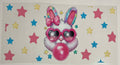 Easter Bunny blowing bubble