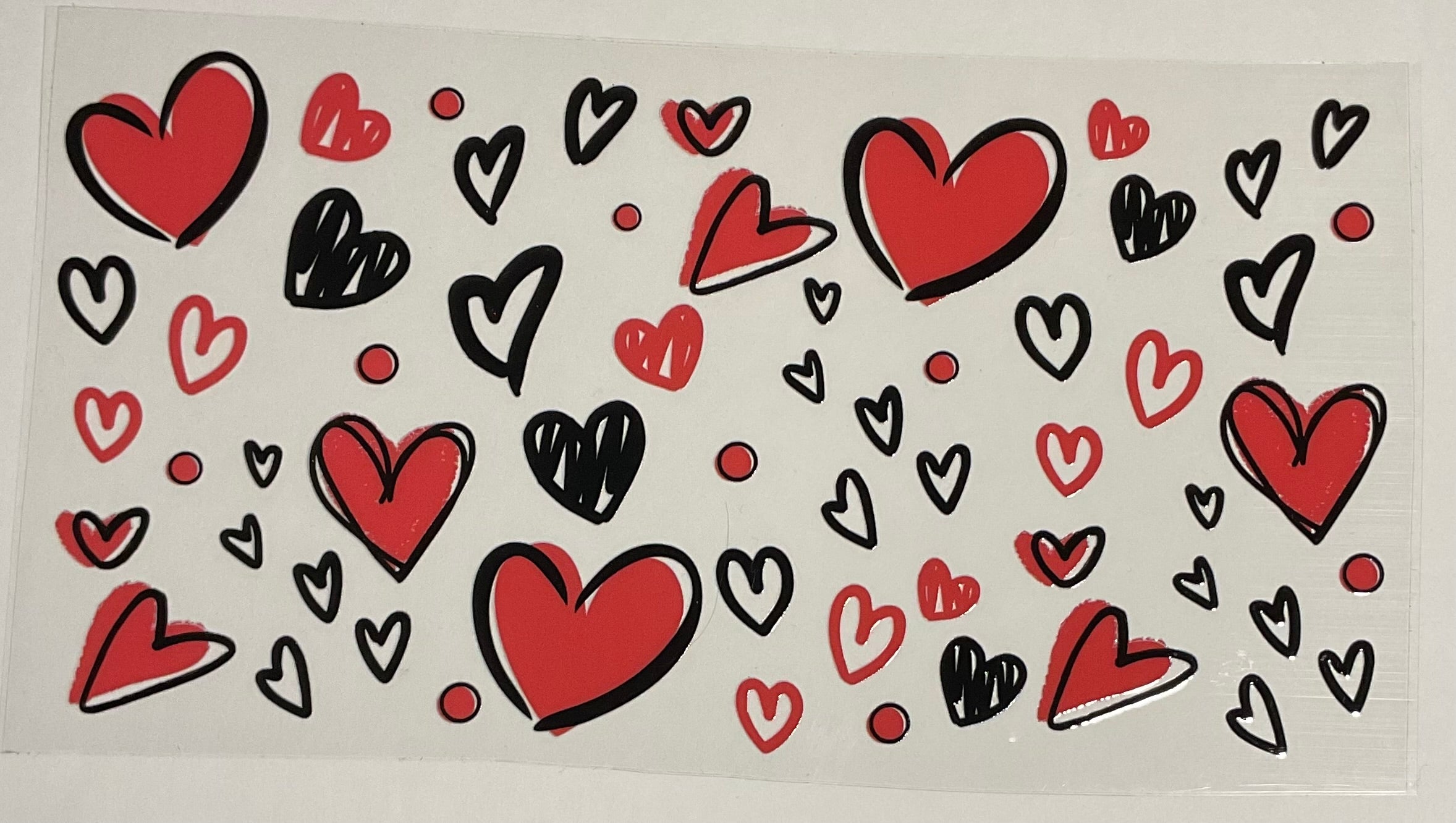 Red & Black Hearts