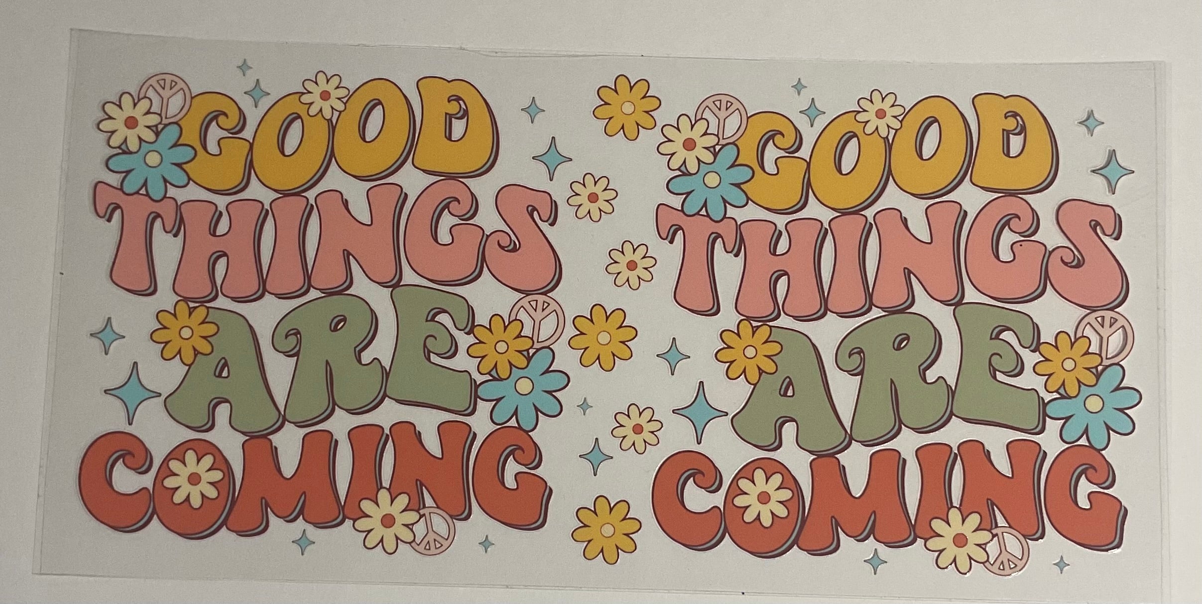 Good things are coming...
