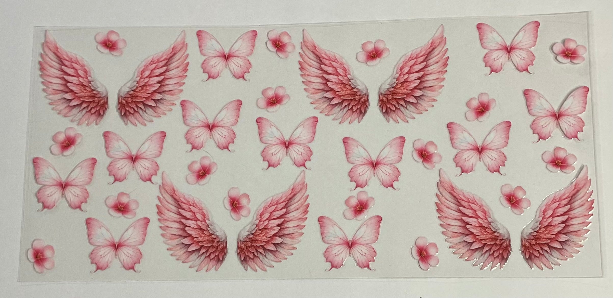 Pink butterflies/flowers