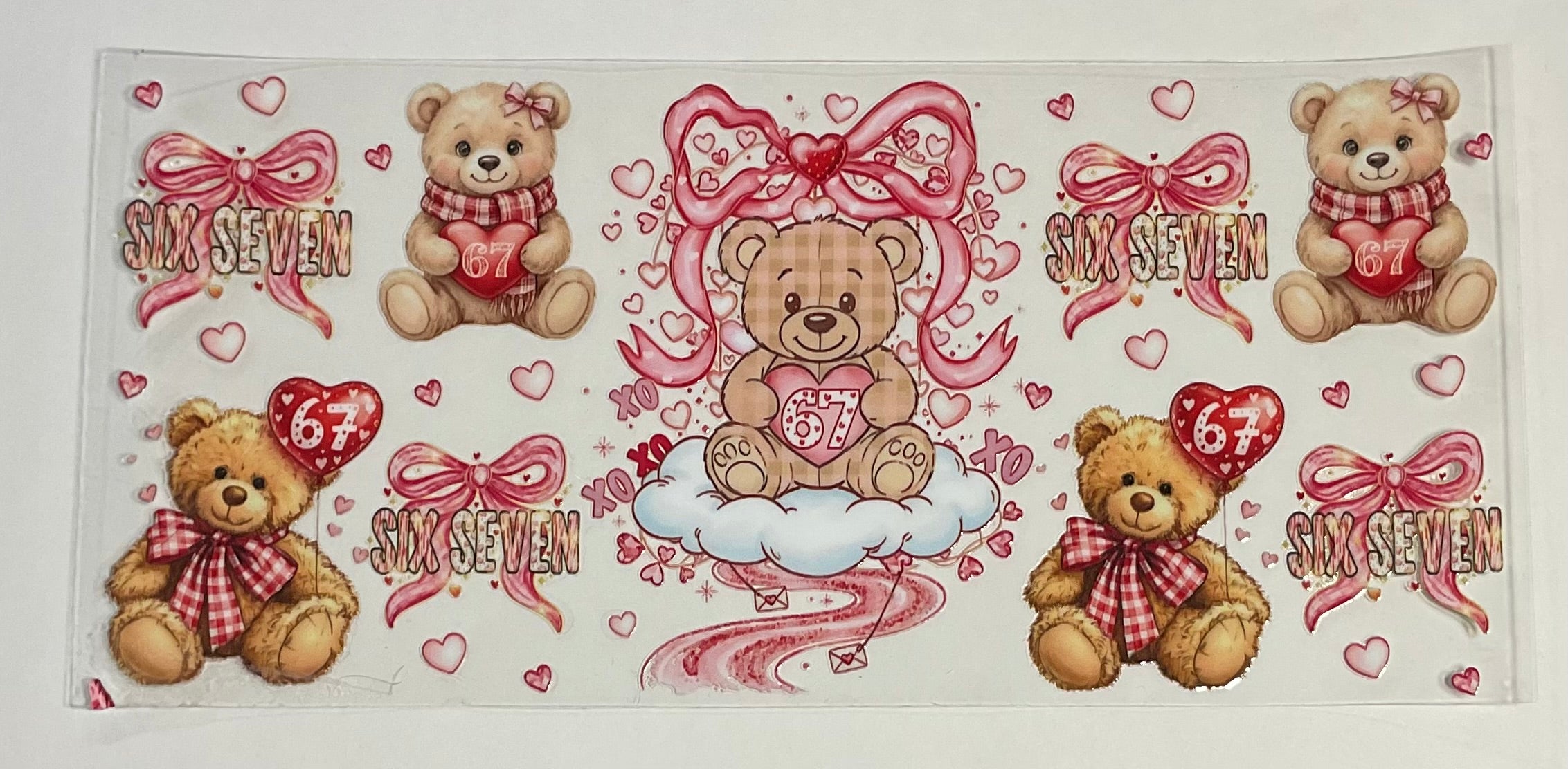 67 with bears/bows