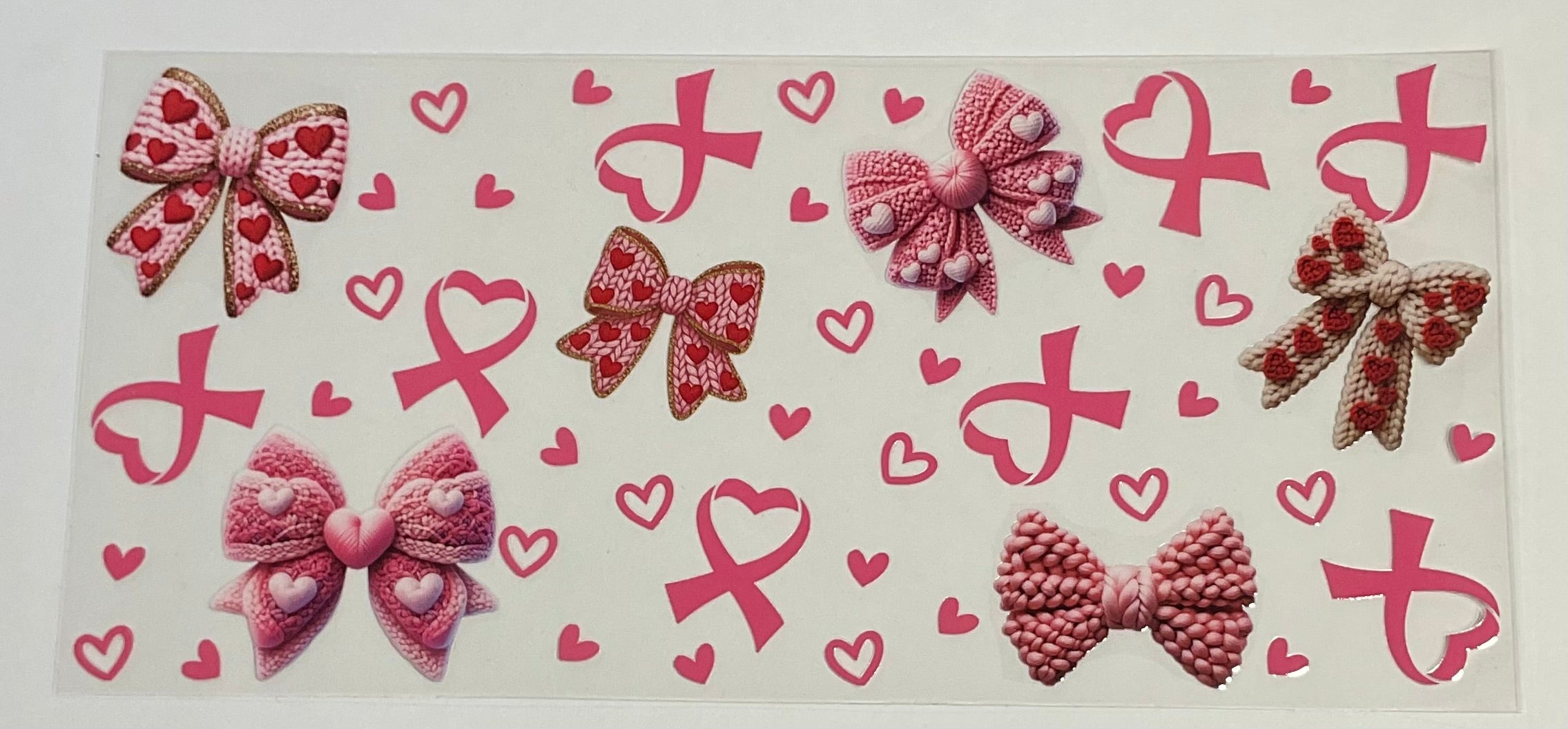 Pink Knitted Bows