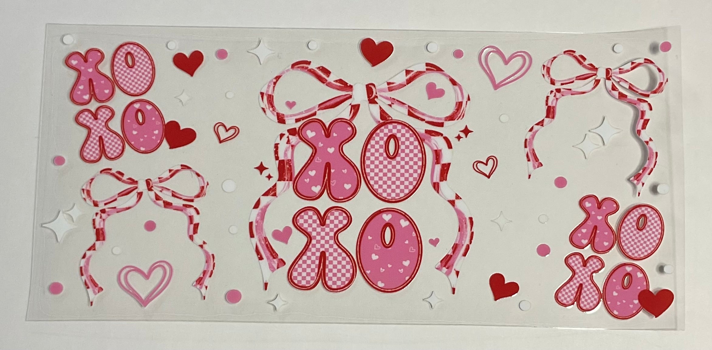 XOXO with pink bows