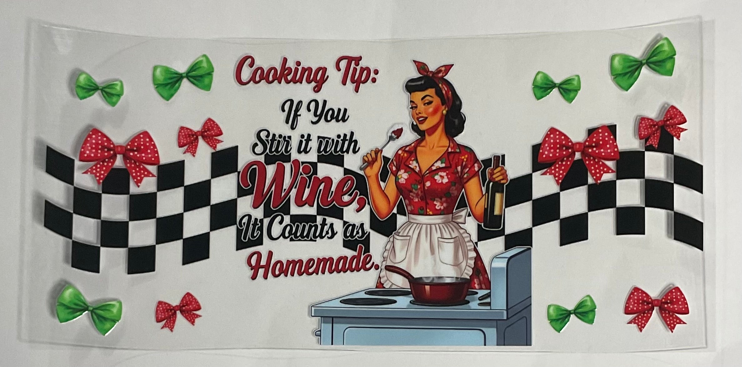 Cooking tip: If ou stir it with wine, it counts as homemade