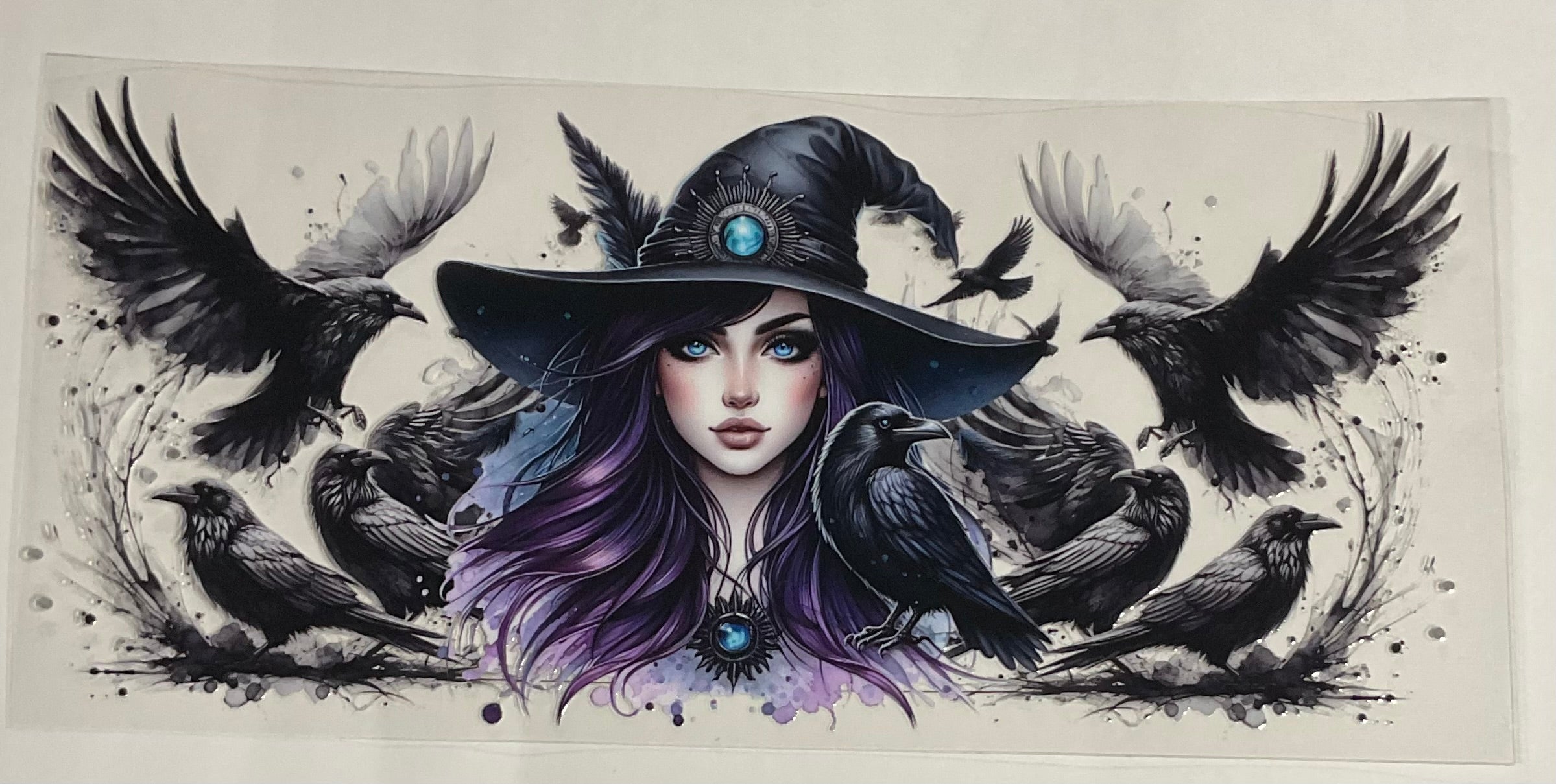 Witch with crows