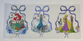 Three characters with bows