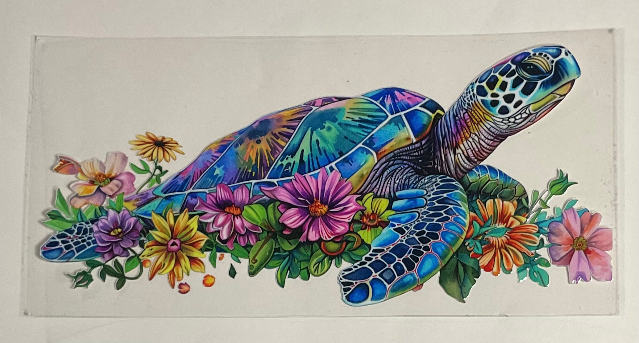 Turtle w/ flowers