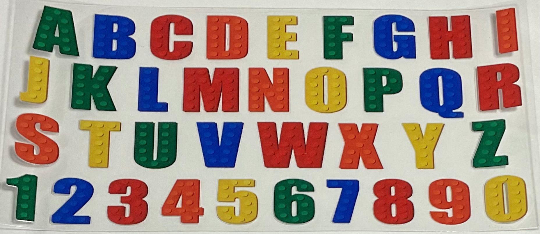 Rainbow Letter/numbers