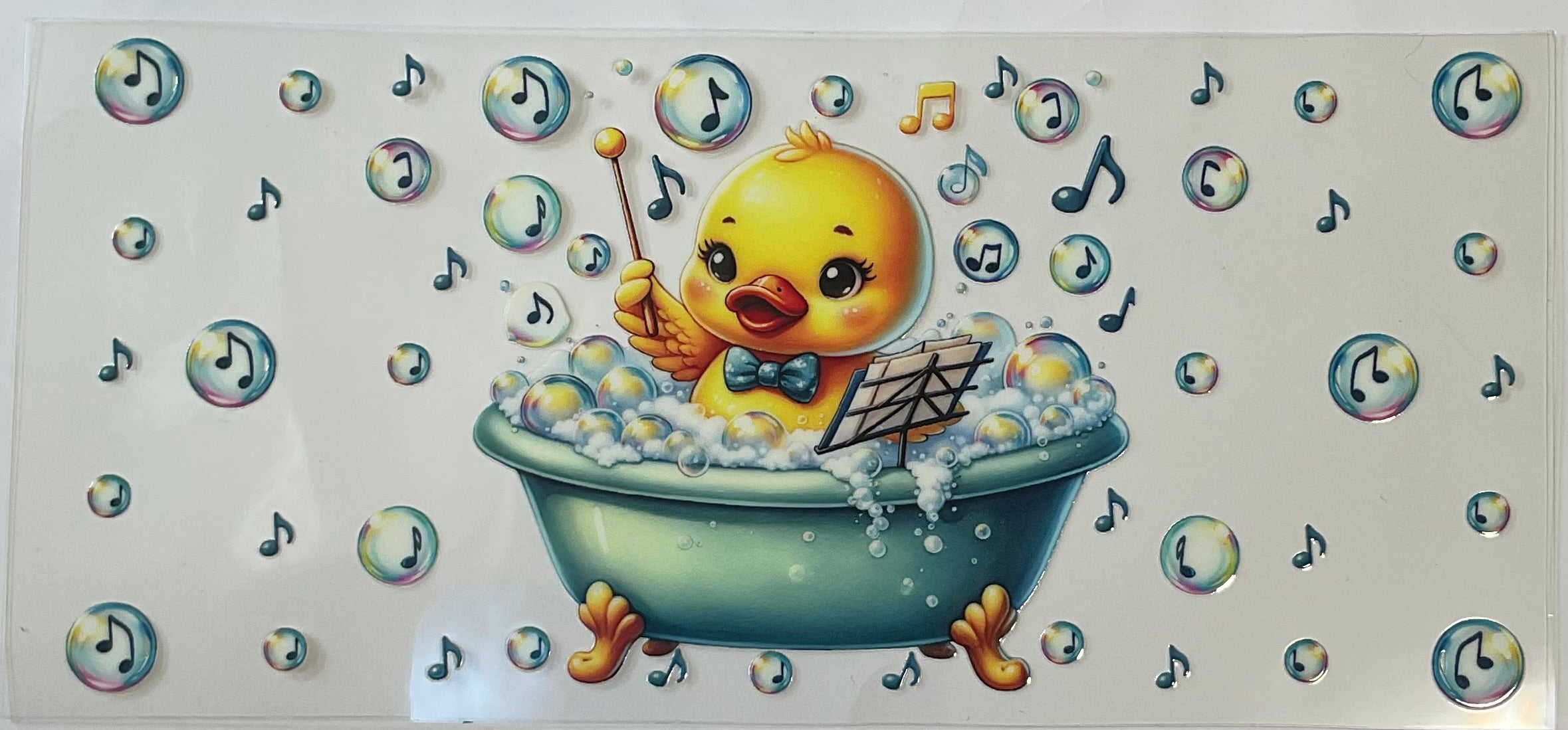 Duck w/ music notes