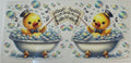 Duck in tub with musical note