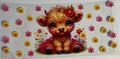 Cow with flowers