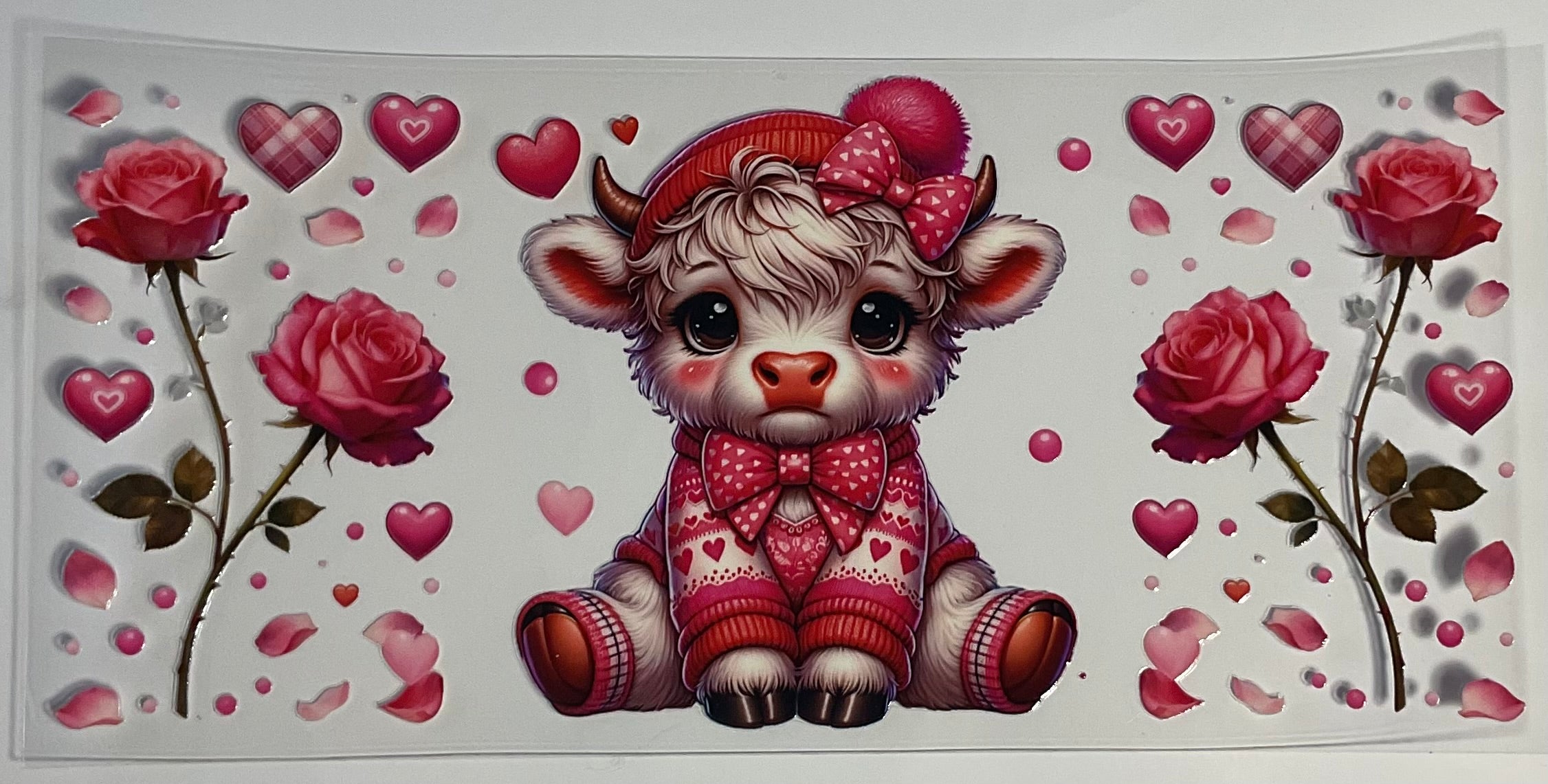 Cow Red/Pink sweater
