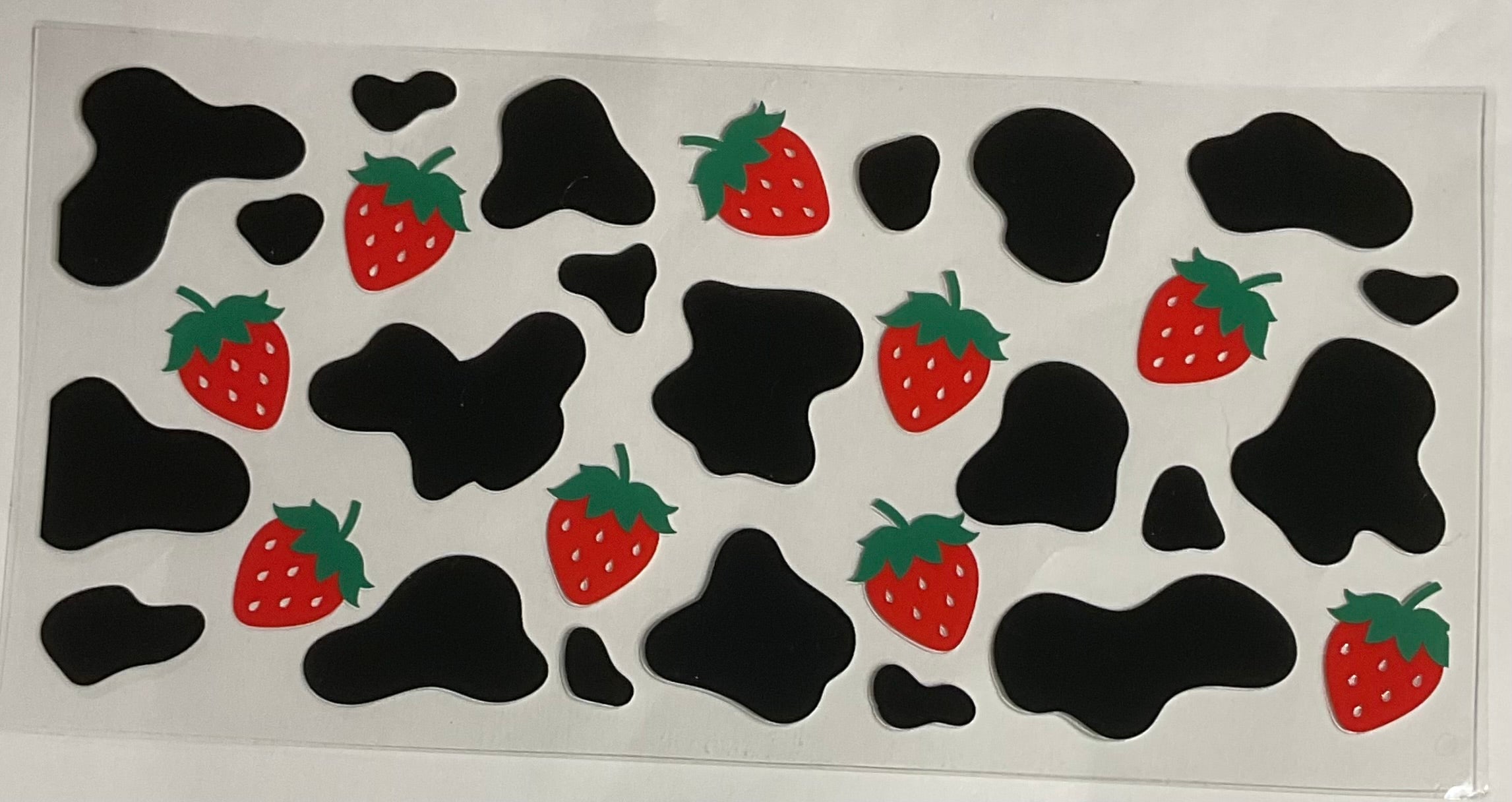 Cow Print w/ Strawberries
